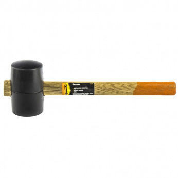 Киянка гумова 450 г, чорна гума, дерев’яна ручка,  SPARTA (MIRI111505)