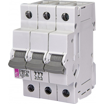 Автоматический  выключатель ETIMAT P10 3p C 63A (10 kA) (276331105)