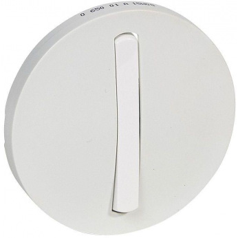 Лицевая панель slim выключателя 1-клавишного белый Celiane Legrand (065001)
