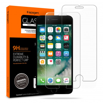 Защитное стекло  Spigen для iPhone 8/7 Glas.tR SLIM, (2 Pack) (042GL20800)