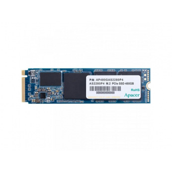 Твердотільний накопичувач SSD M.2 Apacer 480GB AS2280P4 NVMe PCIe 3.0 x4 2280 3D TLC (AP480GAS2280P4-1)