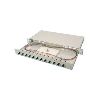 Оптическая панель DIGITUS 19’ 1U, 24xST, SM, splice cassette OM2 incl. (DN-96311)