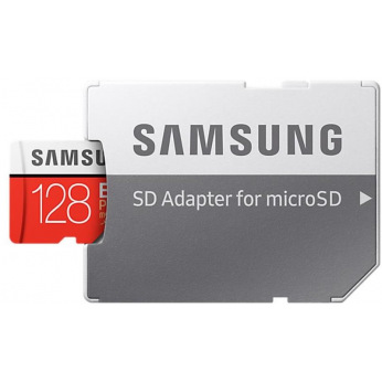 Карта пам’яті Samsung 128GB microSDXC C10 UHS-I U3 R100/W60MB/s Evo Plus V2 + SD адаптер (MB-MC128HA/RU)