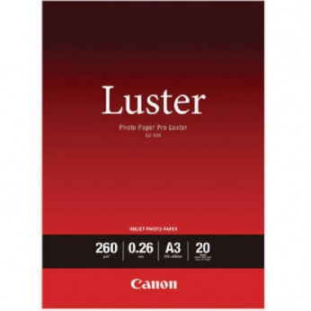 Фотопапір Canon Luster Paper 260 г/м кв, A3, LU-101, 20 арк (6211B007)
