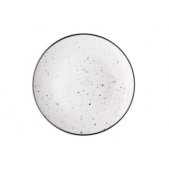 Тарелка обеденная Ardesto Bagheria, 26 см, Bright white, керамика (AR2926WGC)