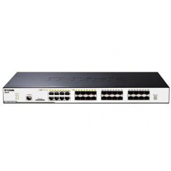 Коммутатор D-Link DGS-3120-24SC/RI 16port SFP (1G), 8x1GE/SFP, 2x10G-CX4, Routed Image, L3 (DGS-3120-24SC/RI)