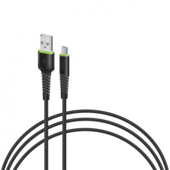 Кабель Intaleo CBFLEXM0 USB-microUSB 0.2м Black (1283126487422) (1283126487422)