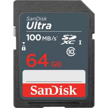 Карта пам’яті SanDisk 64GB SDHC C10 UHS-I R100MB/s Ultra Lite (SDSDUNR-064G-GN3IN)