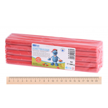 Пластилін класичний Becks Plastilin 1000г червоний B100495 (B100495)