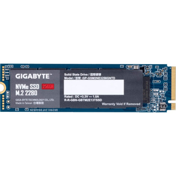 Накопитель  Gigabyte M.2 PCIe SSD 256GBRead/Write UpTo 170 0/1100Mb/s GP-GSM2NE3256GNTD (GP-GSM2NE3256GNTD)