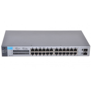 Комутатор HP 1810-24 V2 Smart Switch, 22x10/100+ 2xGE-T+ 2x SFP ports, L2, LT Warranty (J9801A)