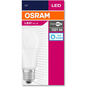 Лампа светодиодная Osram LED VALUE A100 13W 1521Lm 6500К E27 (4052899971042)