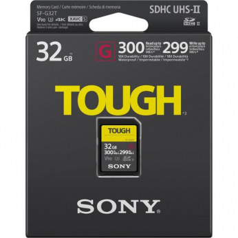 Карта пам’яті Sony 32GB SDHC C10 UHS-II U3 V90 R300/W299MB/s Tough (SF-G32T)