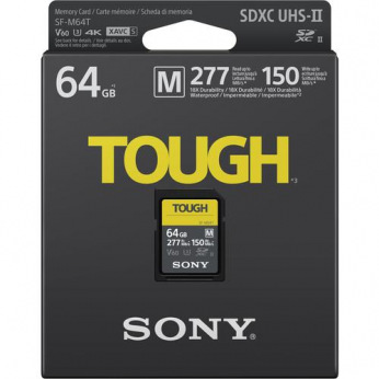 Карта пам’яті Sony 64GB SDXC C10 UHS-II U3 V60 R277/W150MB/s Tough (SFM64T.SYM)