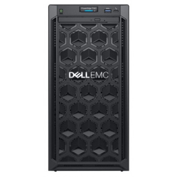 Сервер Dell EMC T140, 4LFF NHP, Xeon E-2224 4C/4T, 16GB, H330, 1x1TB SATA, DVD-RW, iDRAC9 Bas, 3Yr, Twr (210-T140-2224)