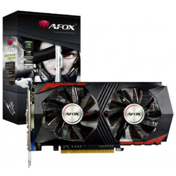 Відеокарта AFOX Geforce GTX750Ti 2GB GDDR5 128Bit DVI-HDMI-VGA Dual Fan (!) (AF750TI-2048D5H5-V7)