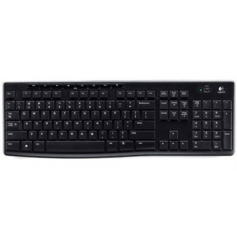 Клавiатура Logitech K270 Black USB Wireless (920-003757) (920-003757)