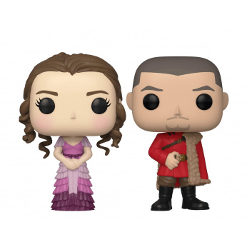 Коллекционная фигурка Funko POP! Vinyl: Harry Potter S8: 2PK Hermione & Krum (Yule) (Exc) 44759 (FUN2549266)