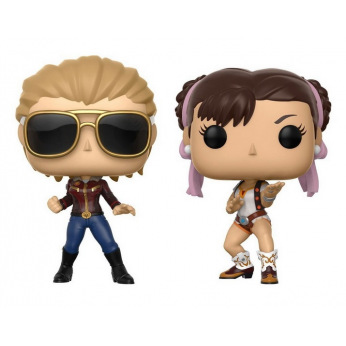 Коллекционная фигурка Funko POP! Vinyl 2-Pack: Cap vs. Mavl: Captain Marvel vs Chun-Li 22767 (FUN1099)