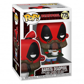 Коллекционная фигурка Funko POP! Bobble Marvel Deadpool 30th Coffee Barista 54653 (FUN2549960)
