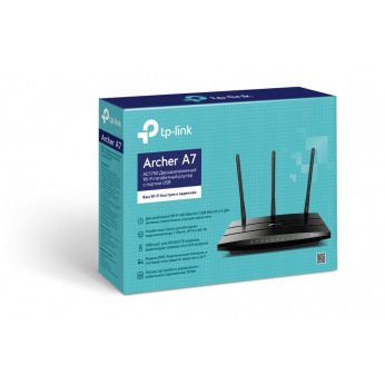 Маршрутизатор TP-Link ARCHER A7 AC1750, 4xGE LAN, 1xGE WAN, 1xUSB2.0 (ARCHER-A7)