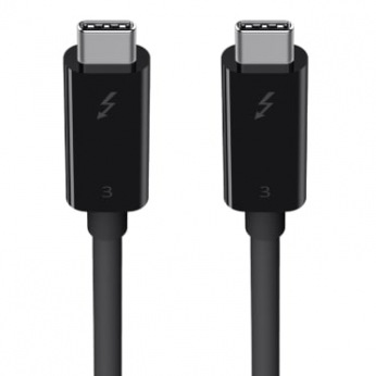 Кабель Belkin Thunderbolt™ 3 Cable (USB-C™ to USB-C) (100W) (6.5ft/2m) (F2CD085BT2M-BLK)