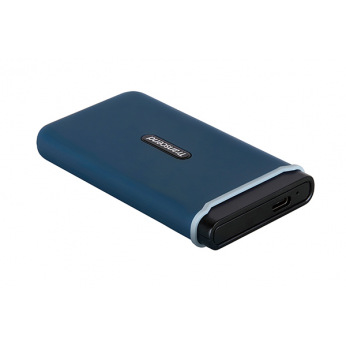 Портативний SSD USB 3.1 Gen 2 Type-C Transcend ESD370C 500GB Navy Blue (TS500GESD370C)