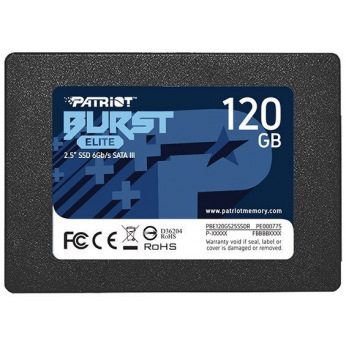 Твердотільний накопичувач SSD 2.5" Patriot 120GB SATA TLC Burst Elite (PBE120GS25SSDR)