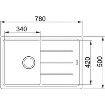 Кухонні мийки Franke BASIS BFG 611-78 / фраграніт/сифон у комплекті/780х500х200/сахара (114.0258.031)