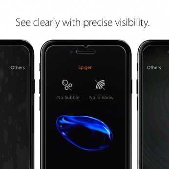 Захисне скло Spigen для iPhone 8/7 Glass "Glas.tR SLIM HD" (1Pack)