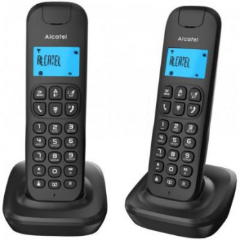Радіотелефон + дод. слухавка Alcatel (чорний) E132 Duo RU BLK (ATL1418941)