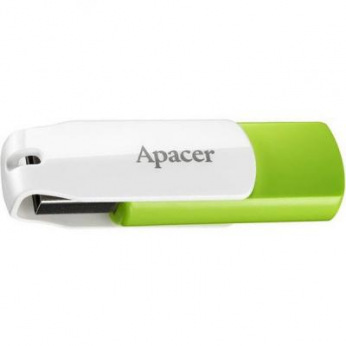 Флеш-накопичувач USB 16GB Apаcer AH335 White/Green (AP16GAH335G-1) (AP16GAH335G-1)