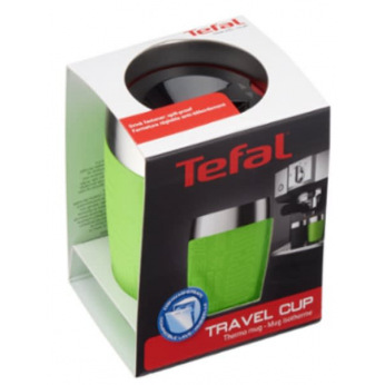 Термочашка Tefal TRAVEL CUP 0.2L silver/lime (K3080314)