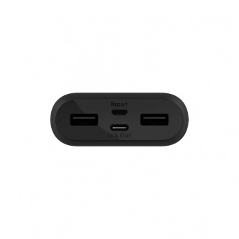 Портативное зарядное устройство Belkin 10000mAh, 15W Dual USB-A, USB-C, black (F8J267BTBLK)