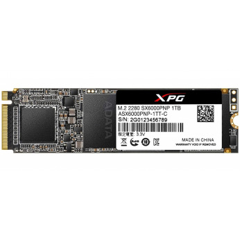 Твердотельный накопитель SSD ADATA M.2 NVMe PCIe 3.0 x4 2TB 2280 SX6000P (ASX6000PNP-2TT-C)