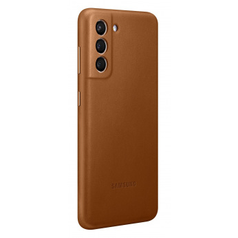 Чохол Samsung Leather Cover для смартфону Galaxy S21 (G991) Brown (EF-VG991LAEGRU)