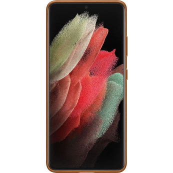 Чохол Samsung Leather Cover для смартфону Galaxy S21 Ultra (G998) Brown (EF-VG998LAEGRU)