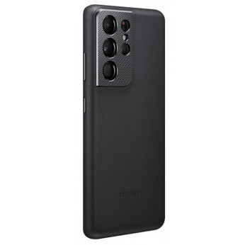 Чохол Samsung Leather Cover для смартфону Galaxy S21 Ultra (G998) Black (EF-VG998LBEGRU)