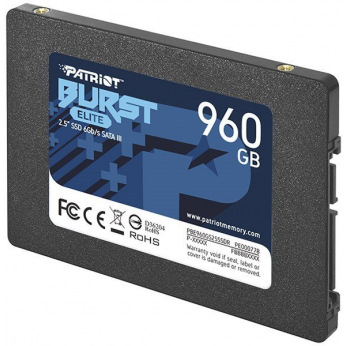 Твердотільний накопичувач SSD 2.5" Patriot 960GB SATA TLC Burst Elite (PBE960GS25SSDR)