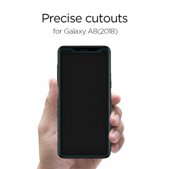 Захисне скло Spigen для Galaxy A8 (2018) Glass "Glas.tR SLIM HD" (1Pack) (590GL22746)