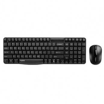 Комплект (клавіатура, мишка) Rapoo X1800S Combo Wireless Black (X1800S Black)