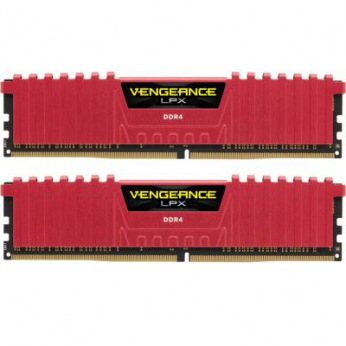 Модуль пам`ятi DDR4 2x8GB/3200 Corsair Vengeance LPX Red (CMK16GX4M2B3200C16R) (CMK16GX4M2B3200C16R)