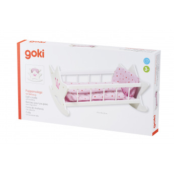 Колыбель для кукол goki с постельным бельём  (51809G)