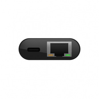 Адаптер Belkin USB-C - Ethernet 60W PD, black (INC001BTBK)