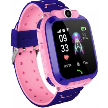 Детские телефон-часы с GPS трекером GOGPS ME K16S Розовые (K16SPK)