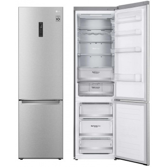 Холодильник LG GW-B509SAUM 203 cм, 384 л, А++, Total No Frost, инверт. компрессор, внешн. диспл., Fresh Zone, стальной (GW-B509SAUM)