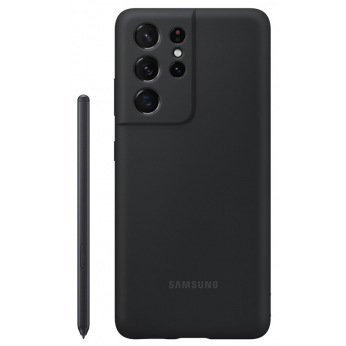 Чохол Samsung Silicone Cover with S Pen для смартфону Galaxy S21 Ultra (G998) Black (EF-PG99PTBEGRU)