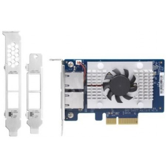 Мережева карта QNAP Dual-port BASET 10GbE network expansion card PCIe Gen2 x4 (QXG-10G2T-107)