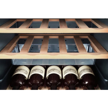 Винотека Haier 127 см/50 бутылок/А/температура 5-20 С/Led-индикация /10 полочек/черный (WS50GA)