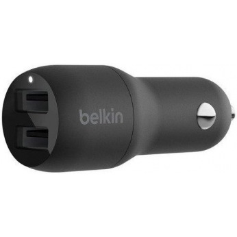 Автомобільний ЗП Belkin Car Charger 24W Dual USB-A, USB-A - MicroUSB, 1m, black (CCE002BT1MBK)